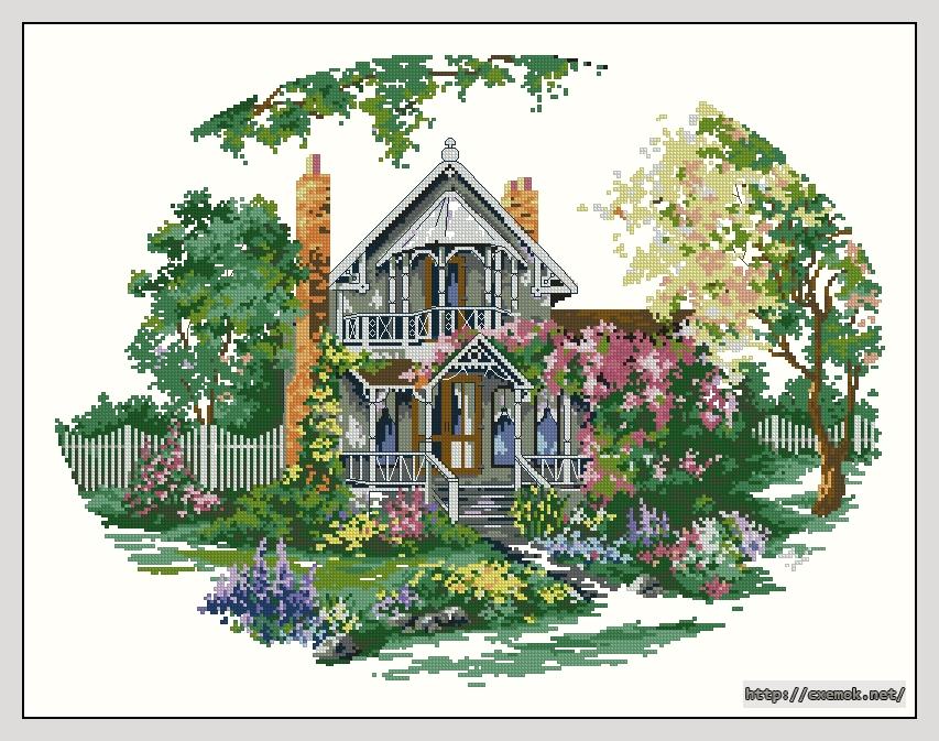 Download embroidery patterns by cross-stitch  - Springtime victorian, author 