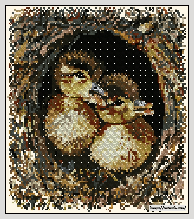 Download embroidery patterns by cross-stitch  - Ducklings, author 