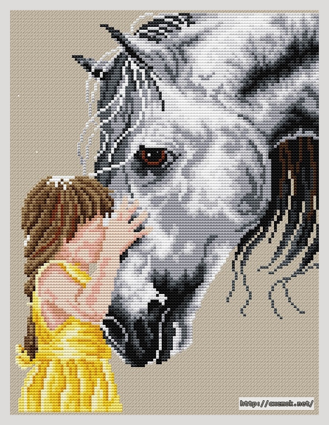 Download embroidery patterns by cross-stitch  - Little kisses, author 