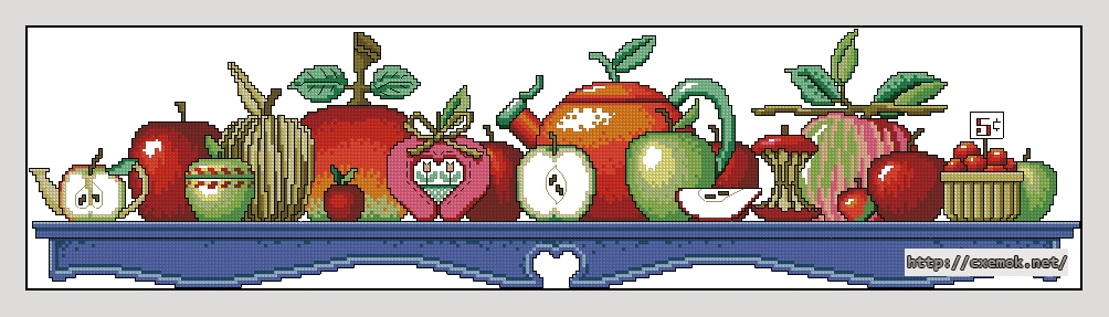 Download embroidery patterns by cross-stitch  - Sallys''s apples, author 