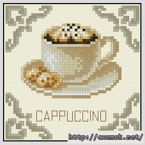 Скачать схему вышивки нитками Cappuccino, автор 