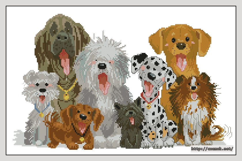 Download embroidery patterns by cross-stitch  - Suzy''s zoo dogs, author 