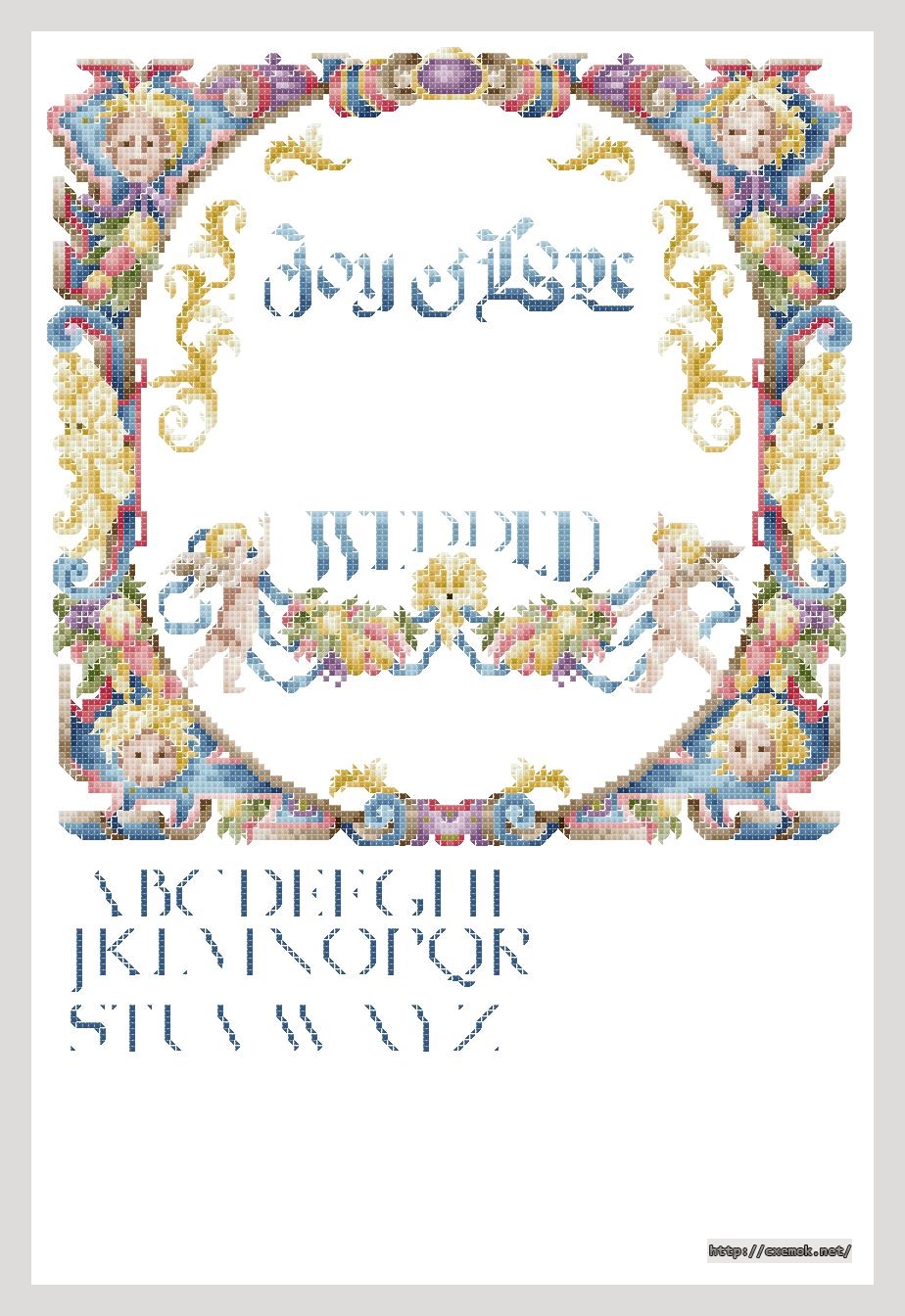 Download embroidery patterns by cross-stitch  - Joy & love wedding sampler, author 