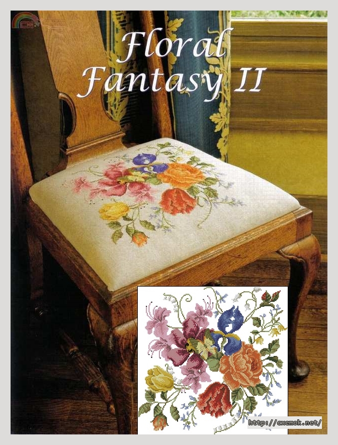 Download embroidery patterns by cross-stitch  - Floral fantasy