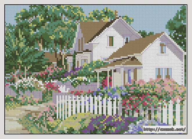 Download embroidery patterns by cross-stitch  - Springtime blossoms, author 