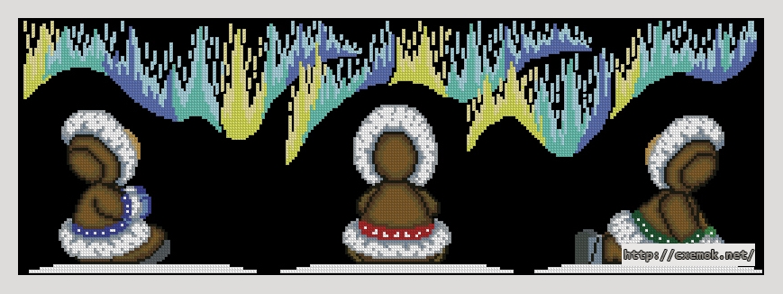 Download embroidery patterns by cross-stitch  - Aurora borealis, author 