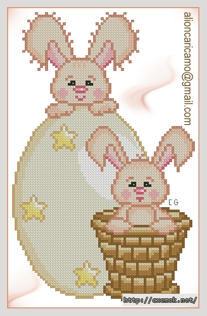 Download embroidery patterns by cross-stitch  - Buona pasqua!, author 