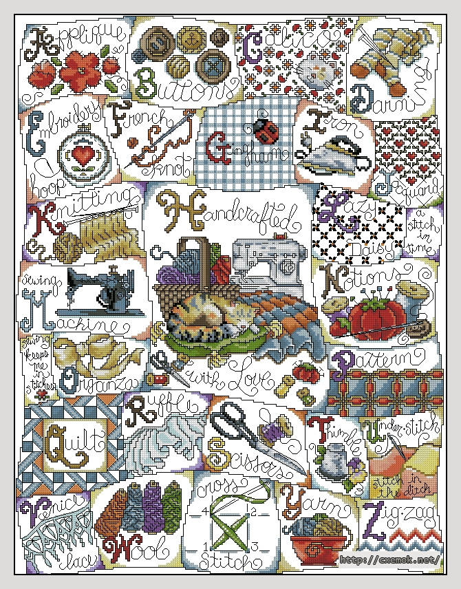 Download embroidery patterns by cross-stitch  - Stitching abc, author 