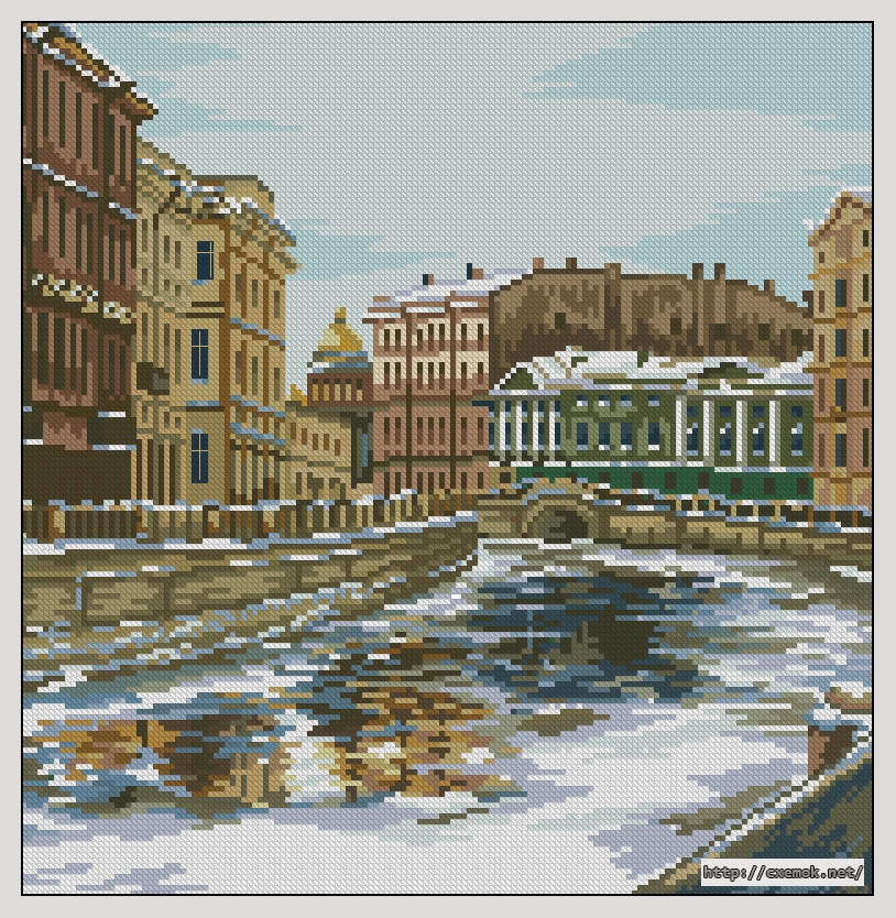 Download embroidery patterns by cross-stitch  - St petersburg, author 