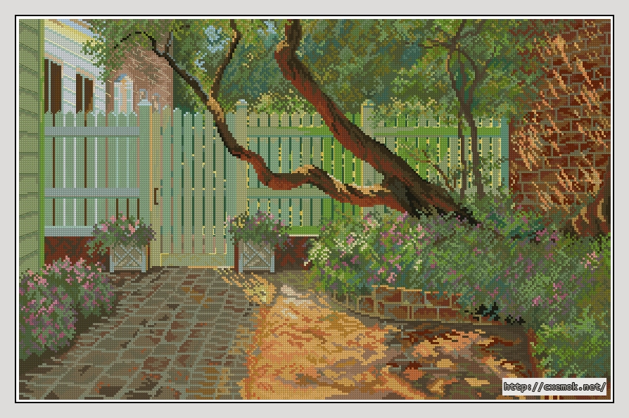 Download embroidery patterns by cross-stitch  - Sunlight and shadows, author 