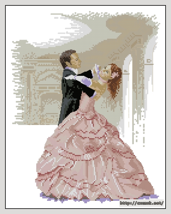 Download embroidery patterns by cross-stitch  - Waltz, author 