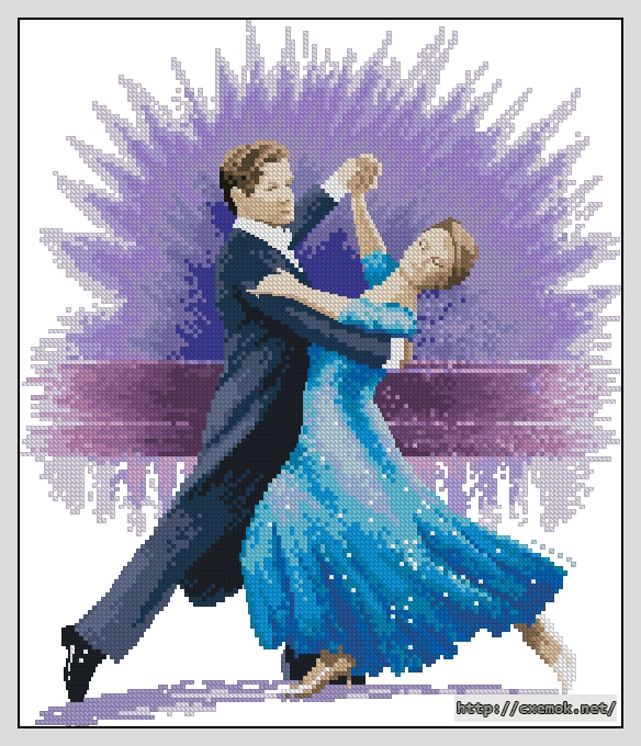 Download embroidery patterns by cross-stitch  - Viennese waltz, author 