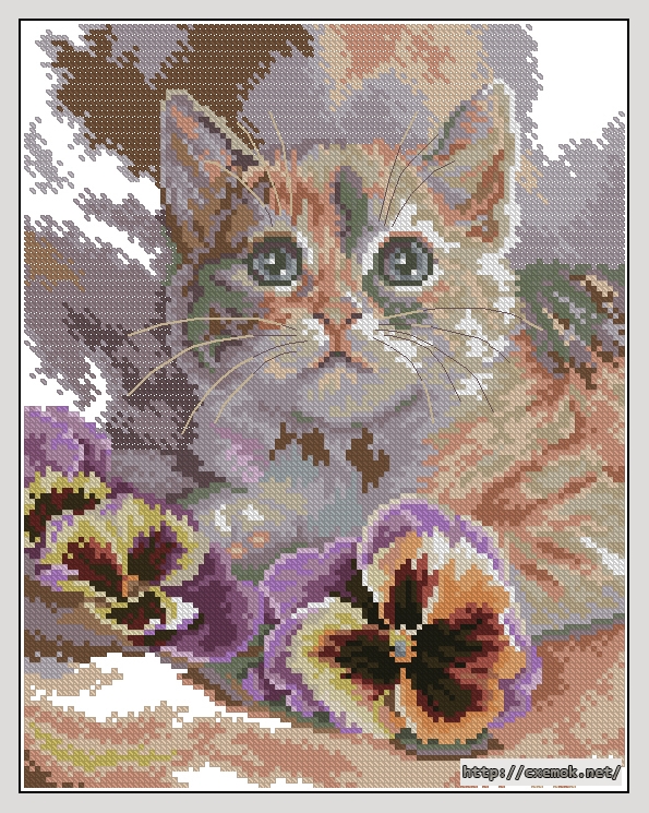 Download embroidery patterns by cross-stitch  - Кошачьи грёзы, author 