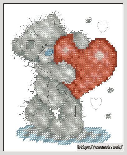 Download embroidery patterns by cross-stitch  - Hearts, author 