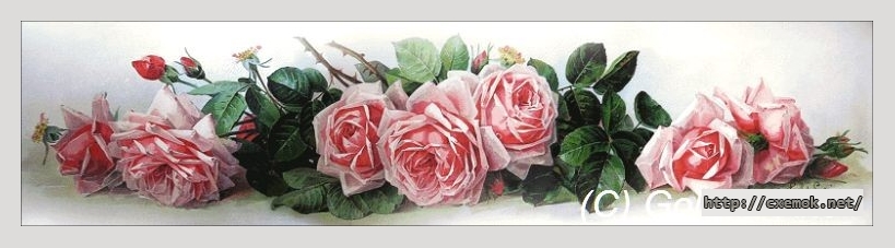 Download embroidery patterns by cross-stitch  - La france roses, author 