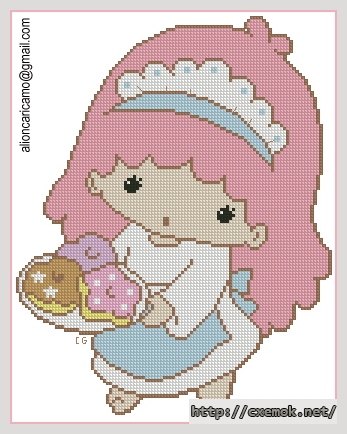 Download embroidery patterns by cross-stitch  - Con biscottini, author 