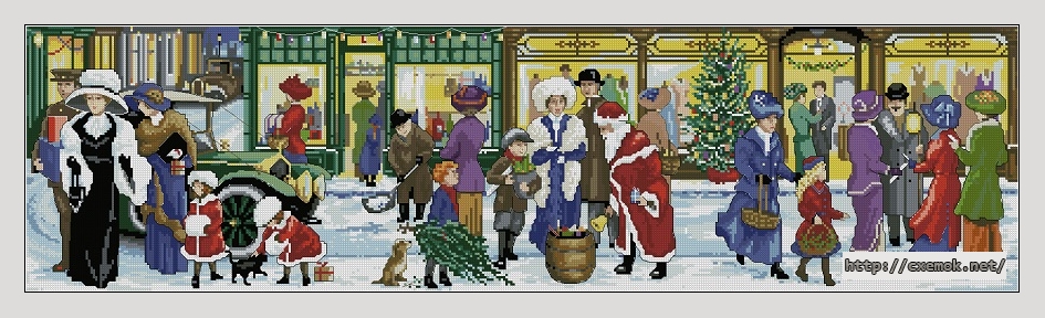 Download embroidery patterns by cross-stitch  - Edwardian christmas, author 