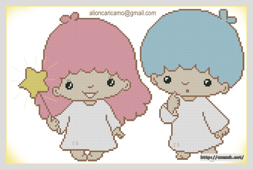 Download embroidery patterns by cross-stitch  - Bambini, author 