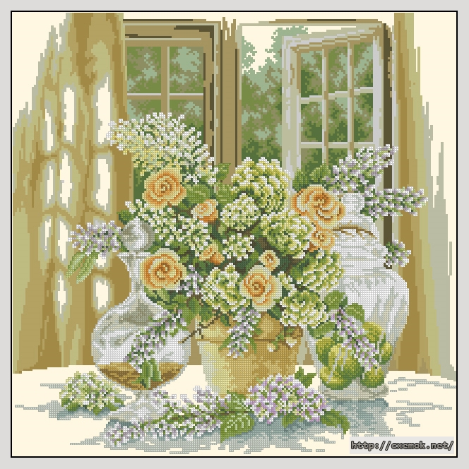 Download embroidery patterns by cross-stitch  - Sunny morning, author 