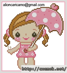 Download embroidery patterns by cross-stitch  - Bambina, author 