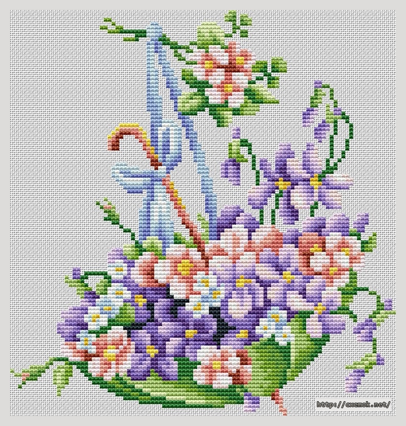 Download embroidery patterns by cross-stitch  - Green umbrella, author 