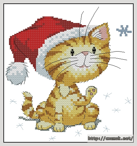 Download embroidery patterns by cross-stitch  - Catching snowflakes, author 