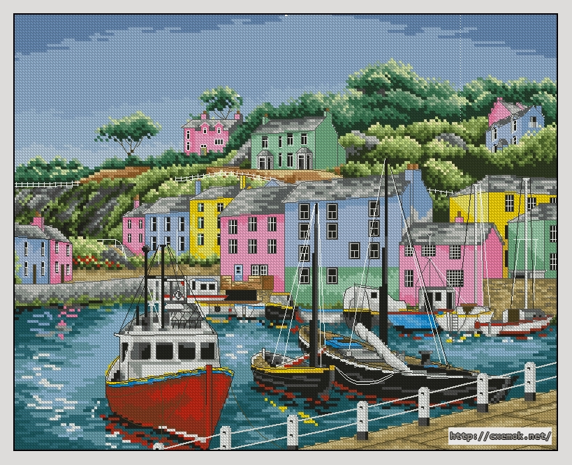 Download embroidery patterns by cross-stitch  - Harbour, author 