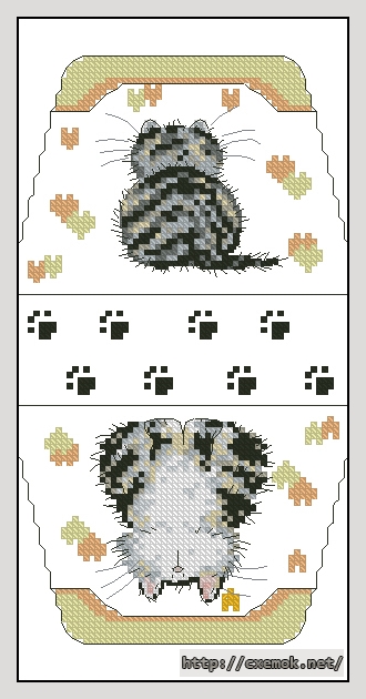 Download embroidery patterns by cross-stitch  - Коты м. шерри 2