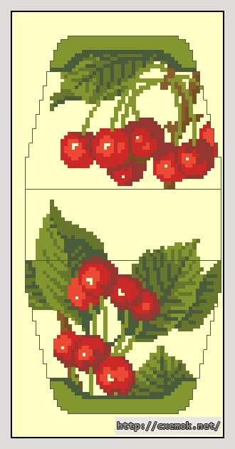Download embroidery patterns by cross-stitch  - Вишня