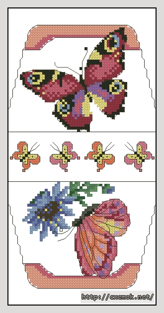 Download embroidery patterns by cross-stitch  - Павлиний глаз