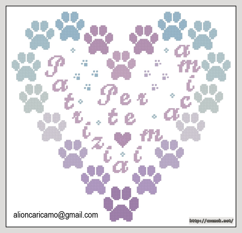 Download embroidery patterns by cross-stitch  - Per tu patrizia, author 