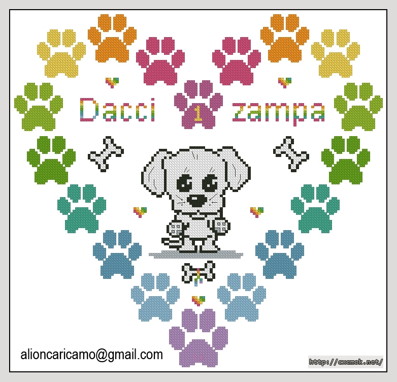 Download embroidery patterns by cross-stitch  - Щенок, author 