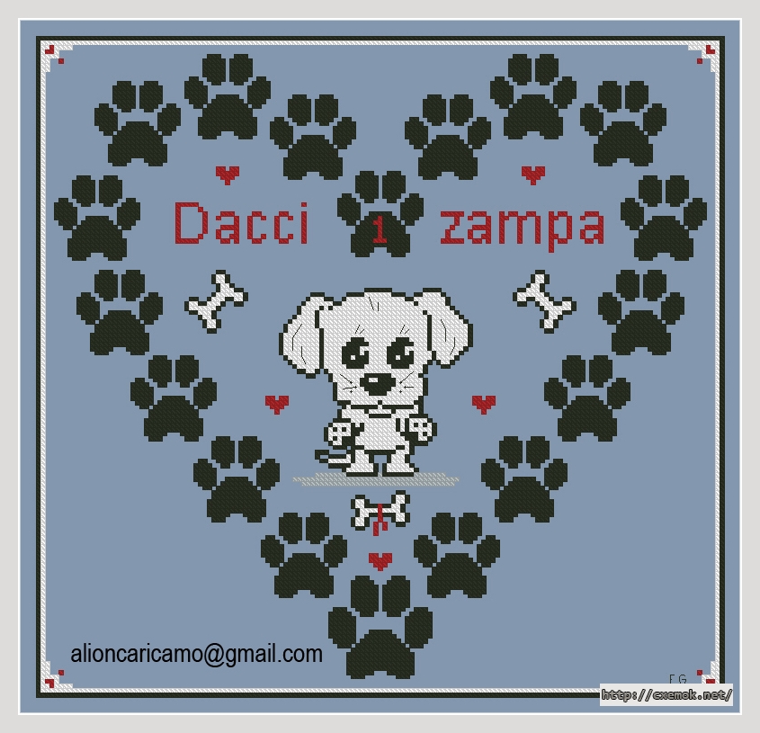 Download embroidery patterns by cross-stitch  - Щенок, author 