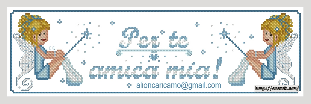 Download embroidery patterns by cross-stitch  - Per te amica mia!, author 