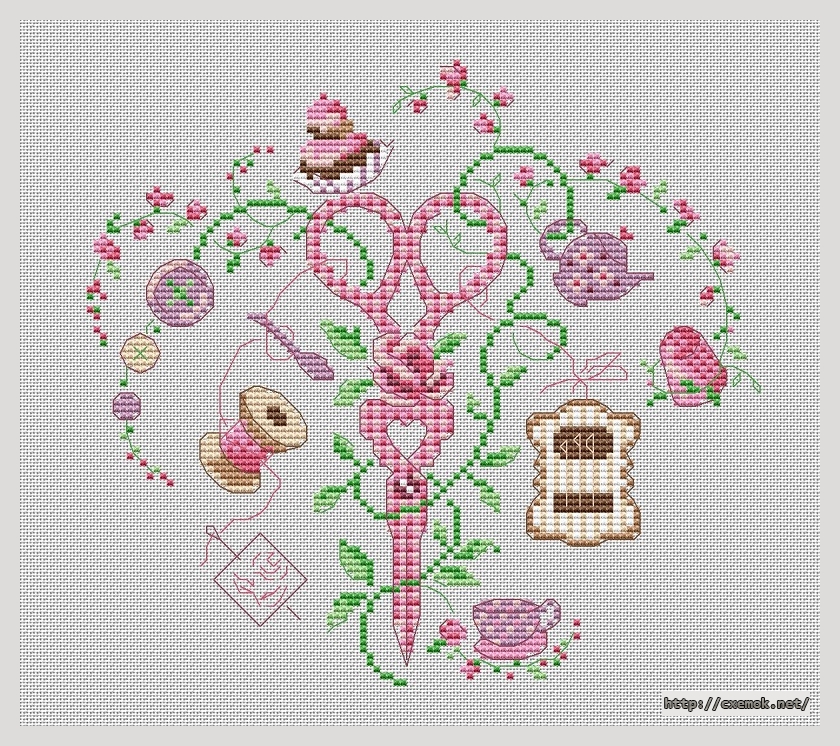 Download embroidery patterns by cross-stitch  - Герб рукодельниц