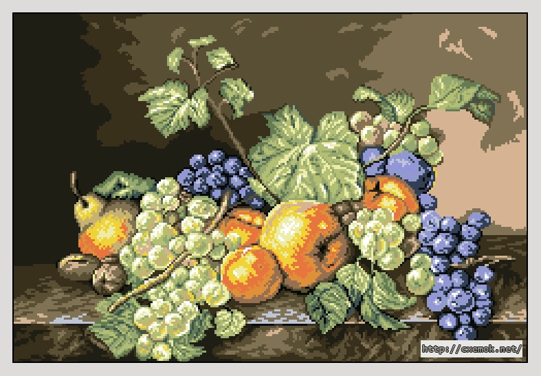 Download embroidery patterns by cross-stitch  - Fruit nature, author 