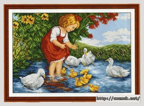 Download embroidery patterns by cross-stitch  - Игра на реката, author 