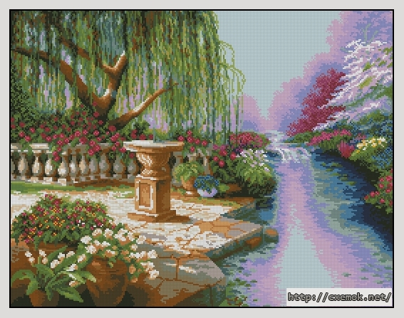 Download embroidery patterns by cross-stitch  - Visul salciei, author 