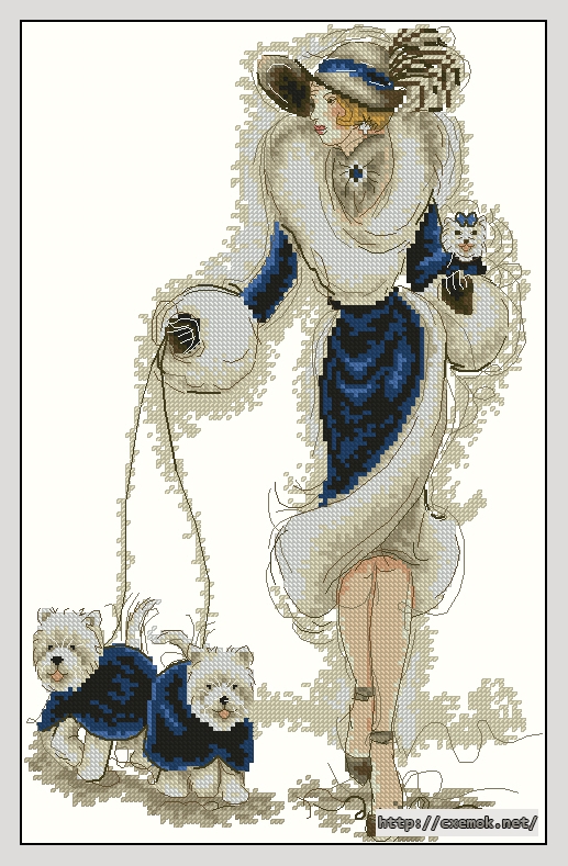 Download embroidery patterns by cross-stitch  - Wild westies iii, author 