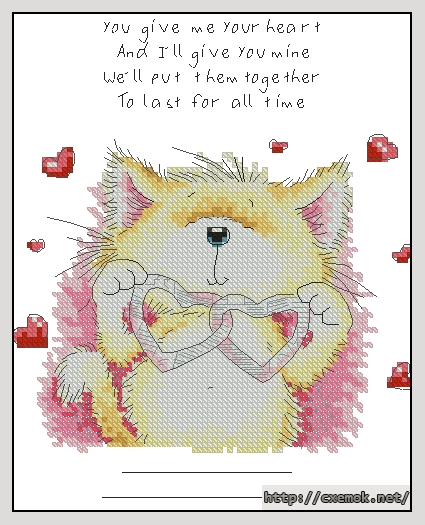 Download embroidery patterns by cross-stitch  - For all time, author 
