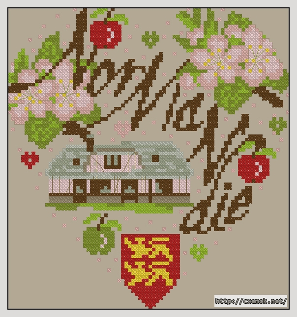 Download embroidery patterns by cross-stitch  - Normandie, author 