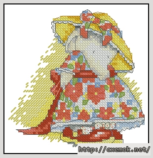 Download embroidery patterns by cross-stitch  - Birthday girl, author 