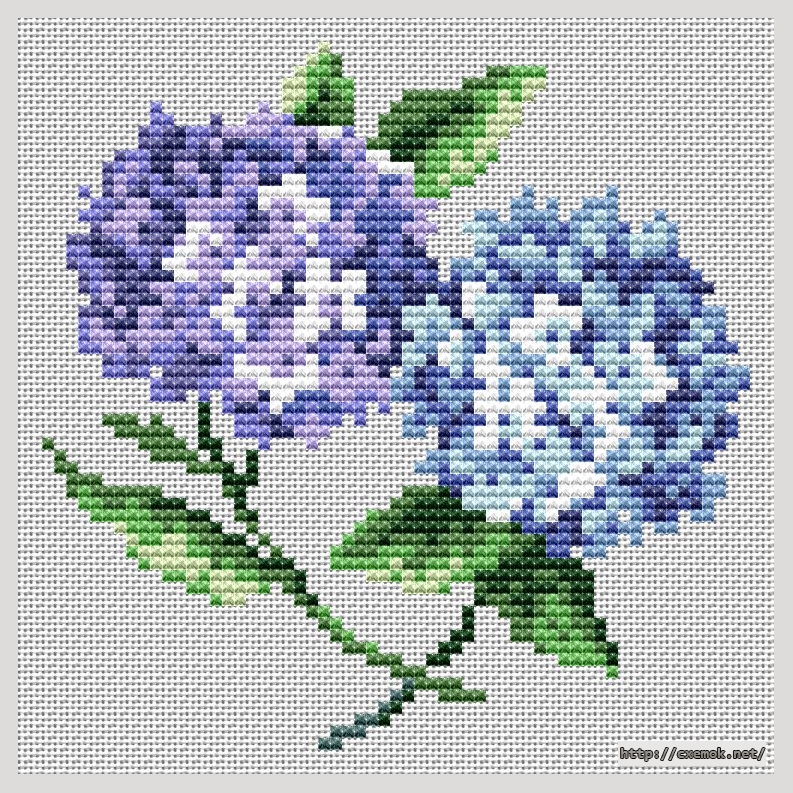 Download embroidery patterns by cross-stitch  - Motif de la fleur, author 