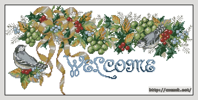 Download embroidery patterns by cross-stitch  - Nature''s bounty - welcome
