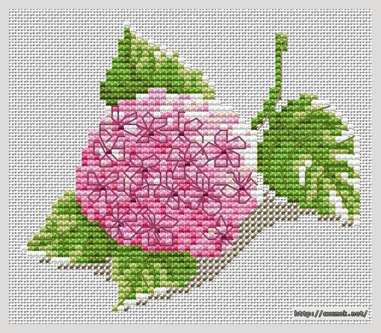 Download embroidery patterns by cross-stitch  - Motif de la fleur, author 