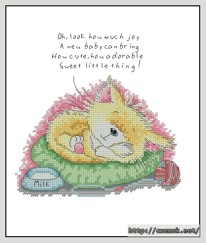 Download embroidery patterns by cross-stitch  - Sweet little thing, author 