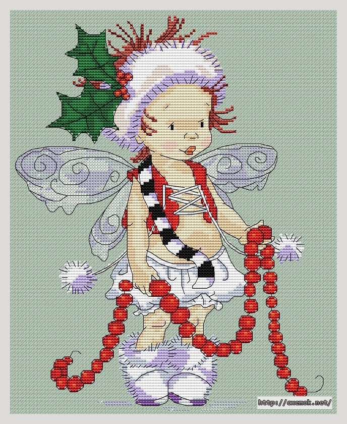 Скачать схемы вышивки нитками / крестом  - Christmas elf, автор 