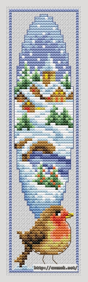 Download embroidery patterns by cross-stitch  - Bookmark, author 