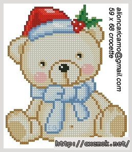 Download embroidery patterns by cross-stitch  - Orsacchiotto!, author 