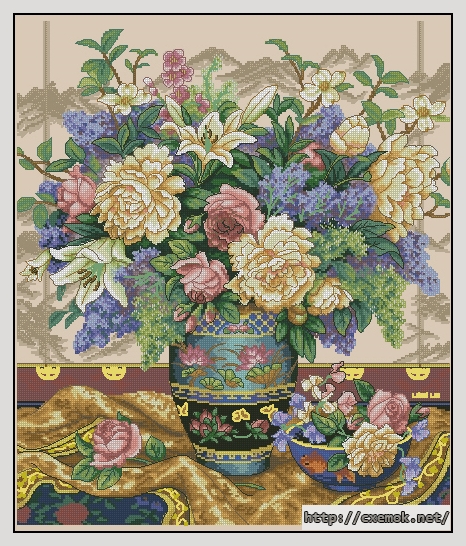 Download embroidery patterns by cross-stitch  - Oriental splendor, author 